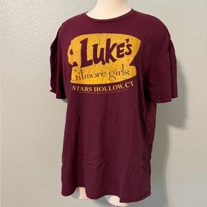 Luke's Gilmore Girls Maroon T-Shirt